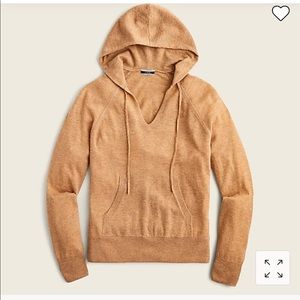 NWT J. Crew Cashmere Hoodie Sweater Size XS
